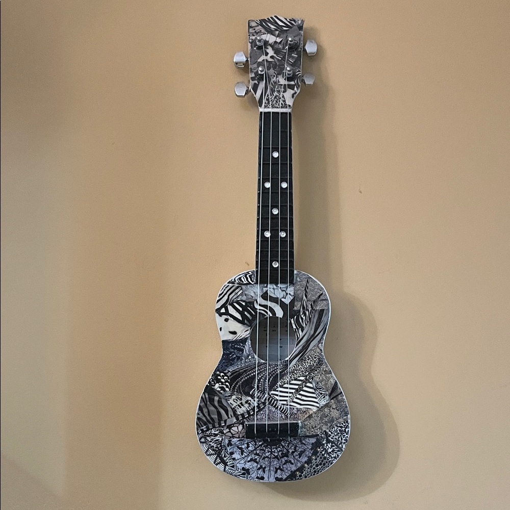 Art-Mixed Media Ukulele Art Piece
